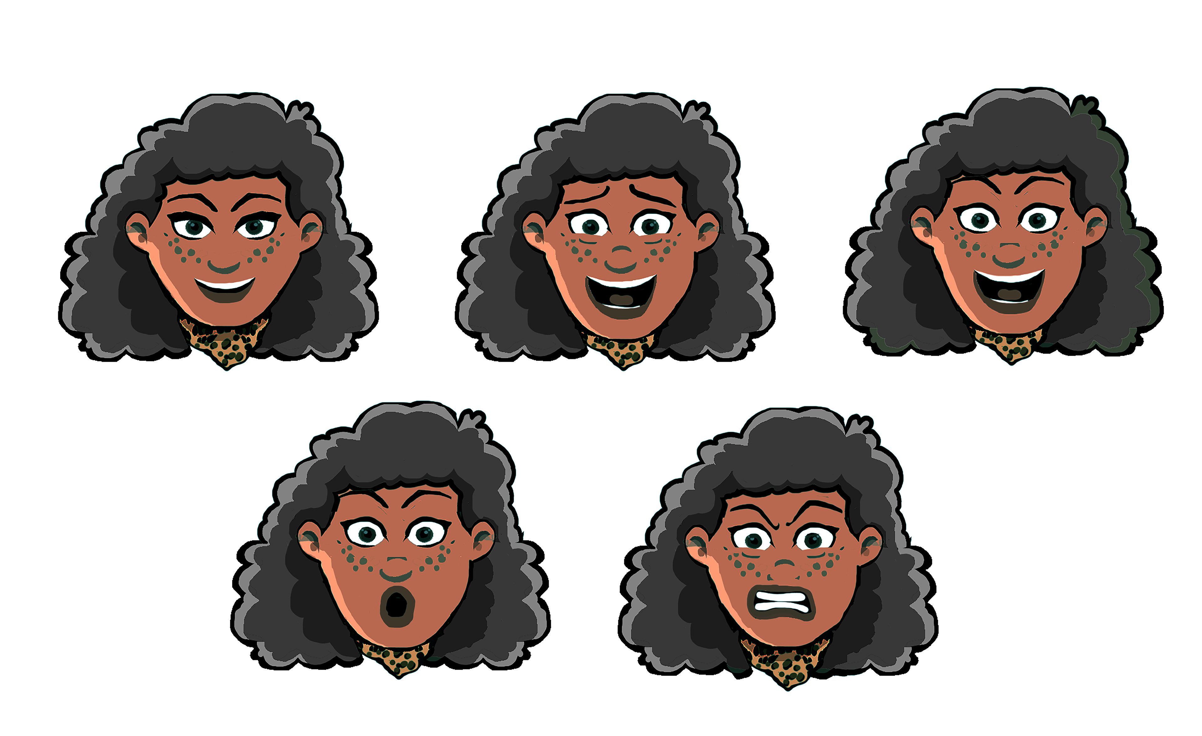 Character facial expression design