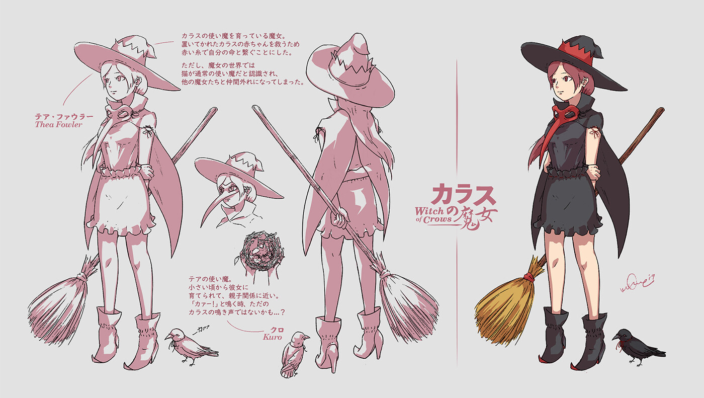 Artstation Witch Of Crows カラスの魔女 Mome