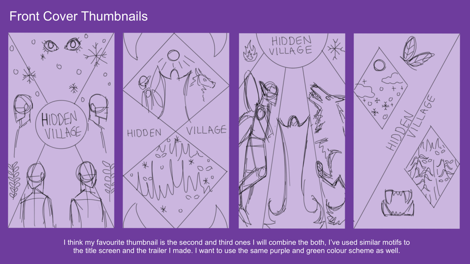 Bella thomas hidden village game art