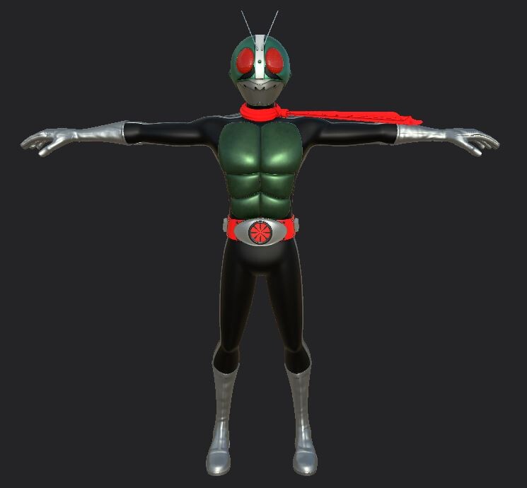 Jirawat Srisarntiwong - Kamen Rider V1 (Maya rig)