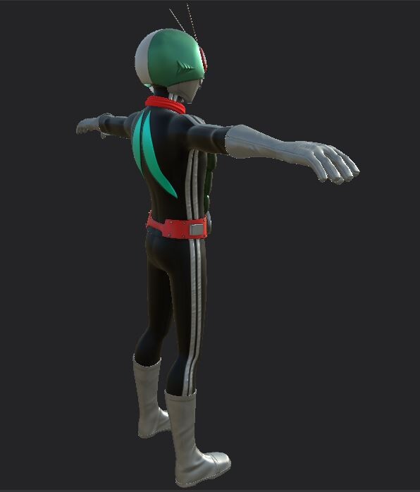 Jirawat Srisarntiwong - Kamen Rider V1 (Maya rig)