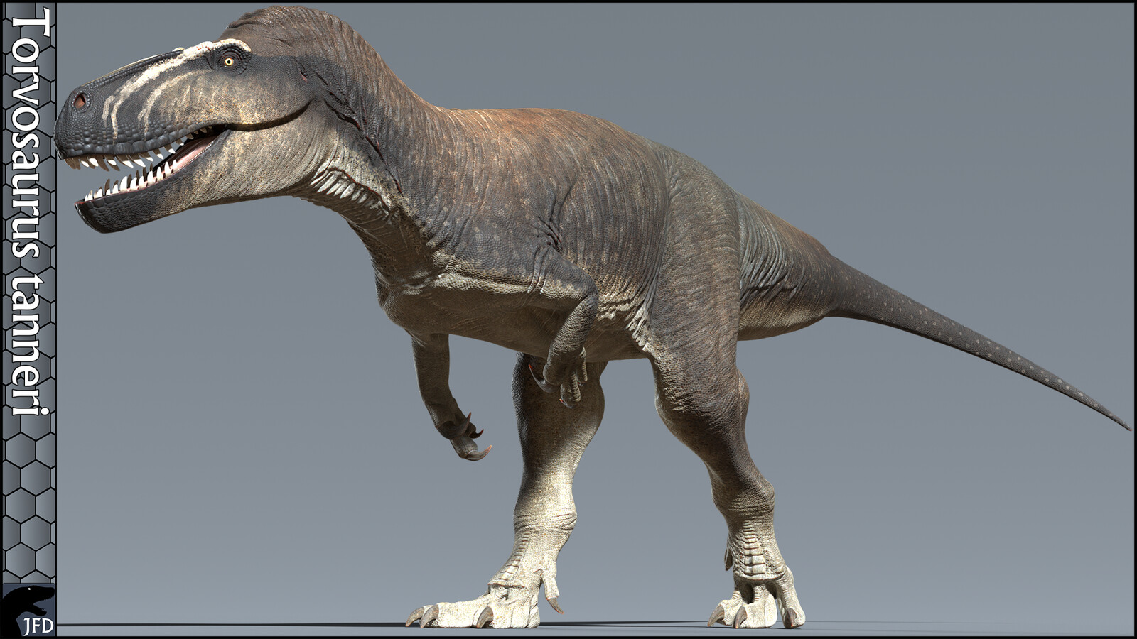 Torvosaurus tanneri full body render (Secondary Texture)
