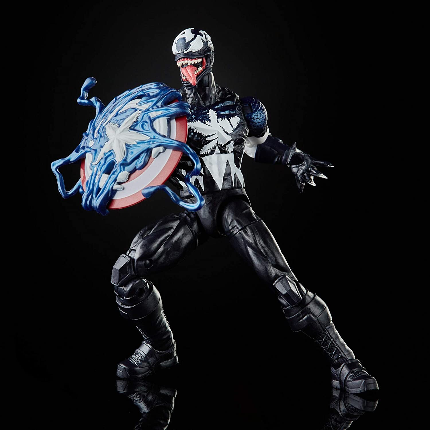 captain america venomized marvel legends