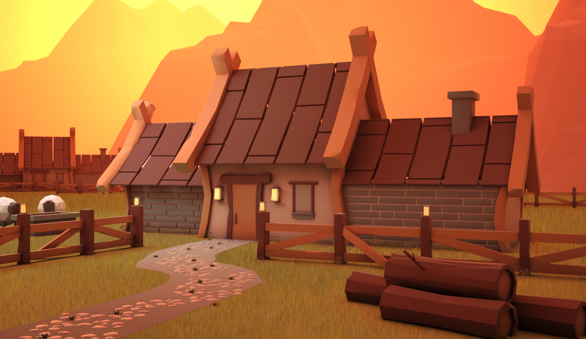 ArtStation - Farm Scene