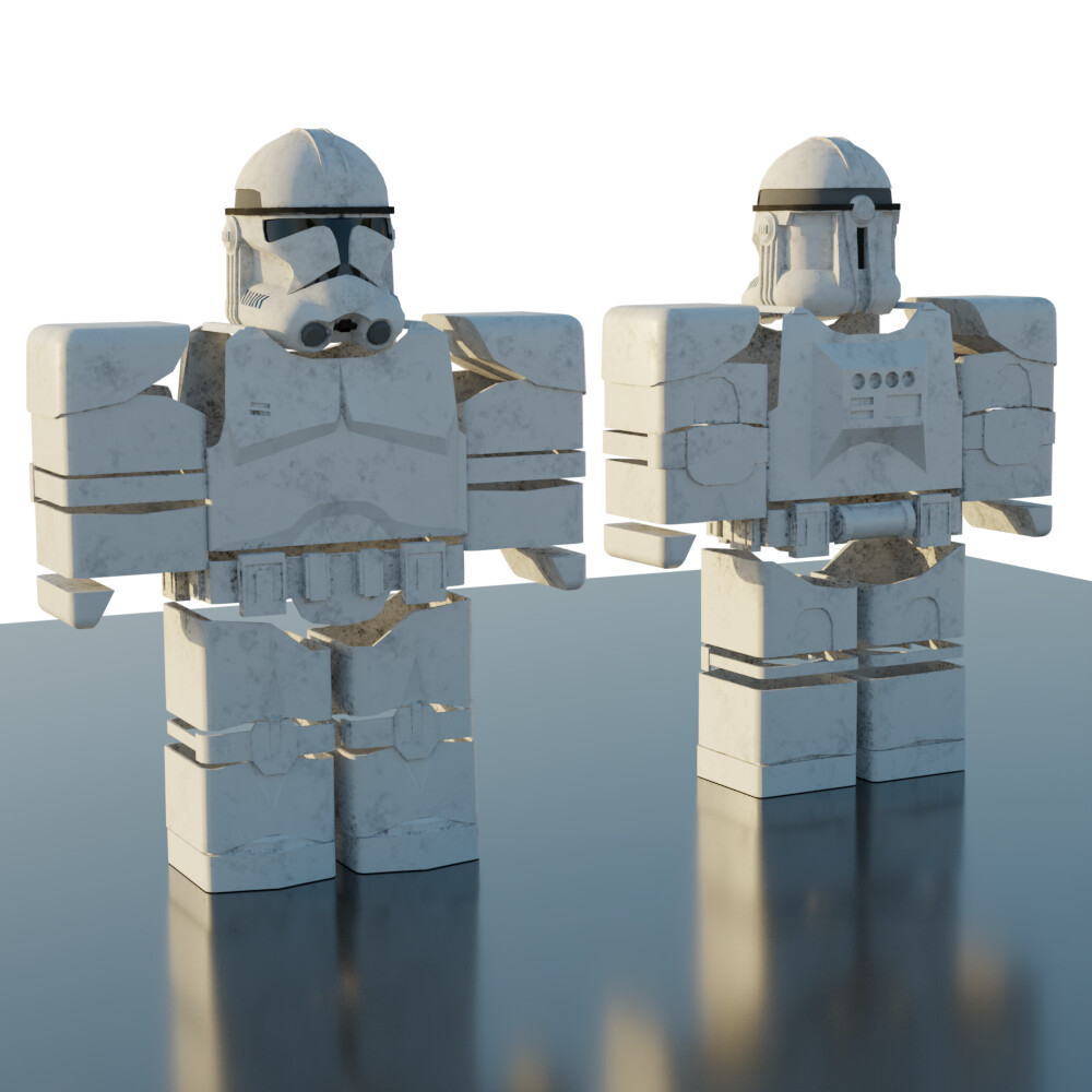 Artstation 3d Clone Trooper Morphs Greendev - roblox clone trooper gfx
