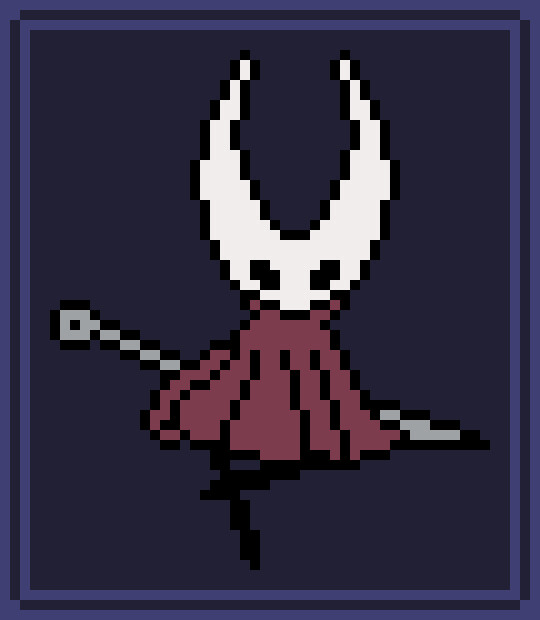 Hollow knight top pixel art