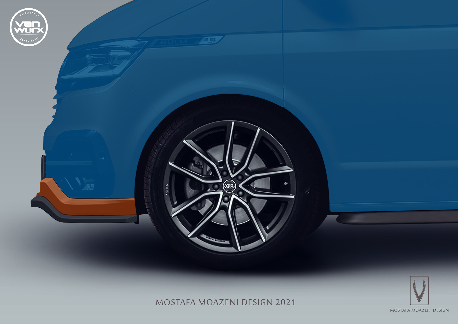 ArtStation - Vanworx-Volkswagen-Multivan-T6.1 2021-Soft body kit