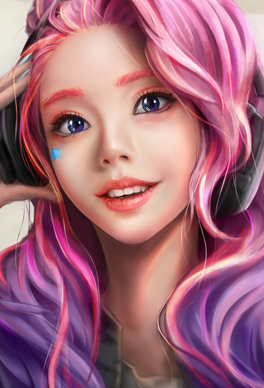 ArtStation - LOL - seraphine fan art