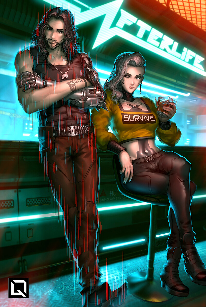 ArtStation - Waiting for Cyberpunk 2077 (Ждун,Homunculus