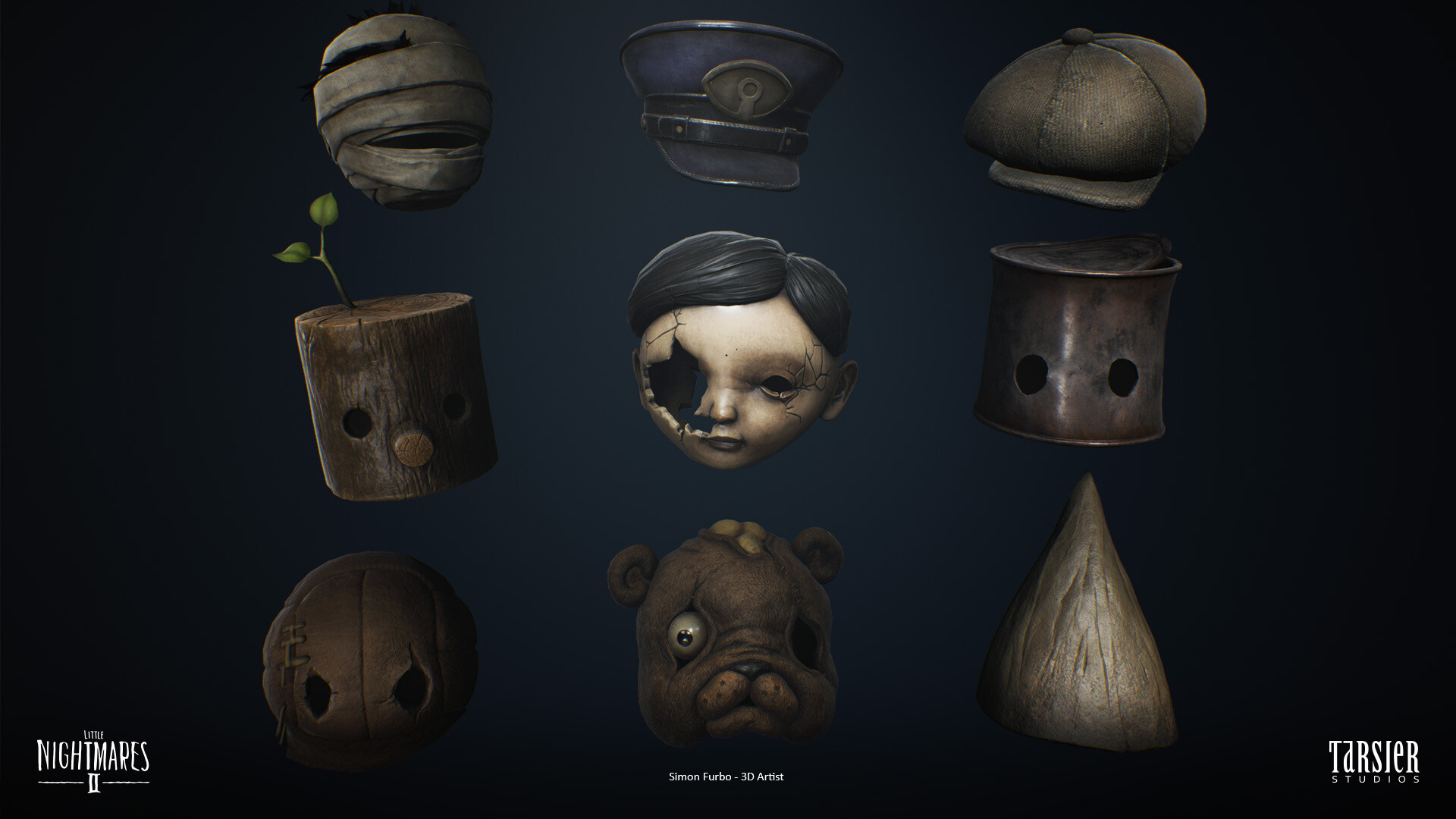 Mono hats - little nightmares 2 Friki Sheep - Illustrations ART street