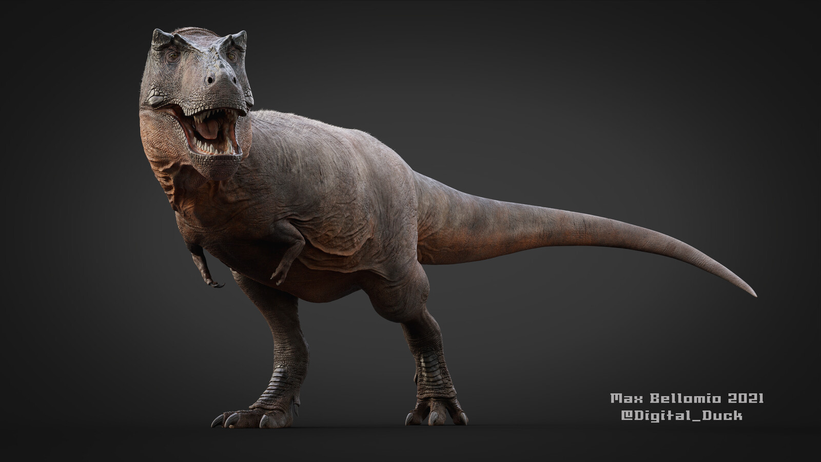 Tyrannosaurus Rex 3D Model - Life Reconstruction - Updated.