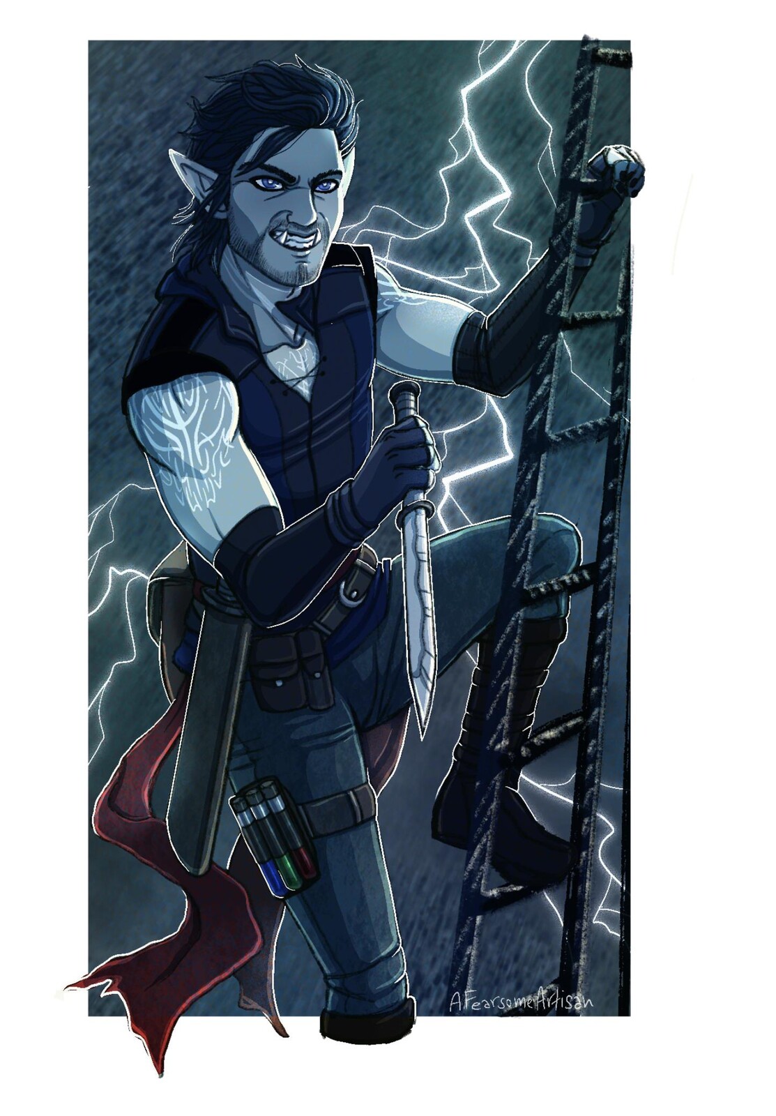 Halforc swashbuckler design