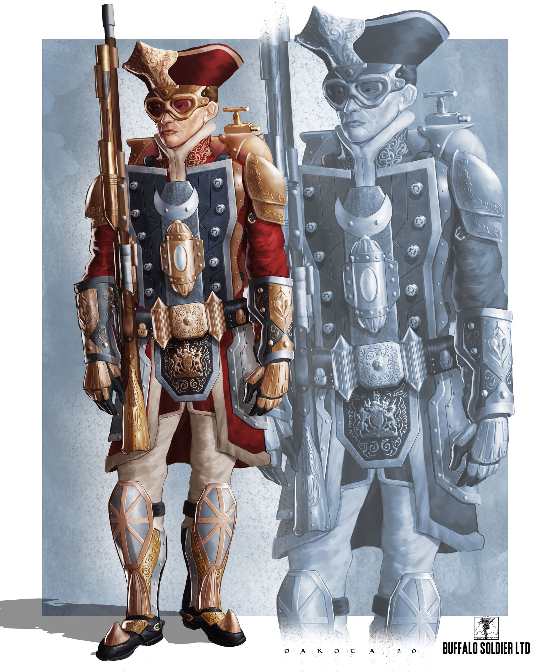 Steampunk hot sale red coat