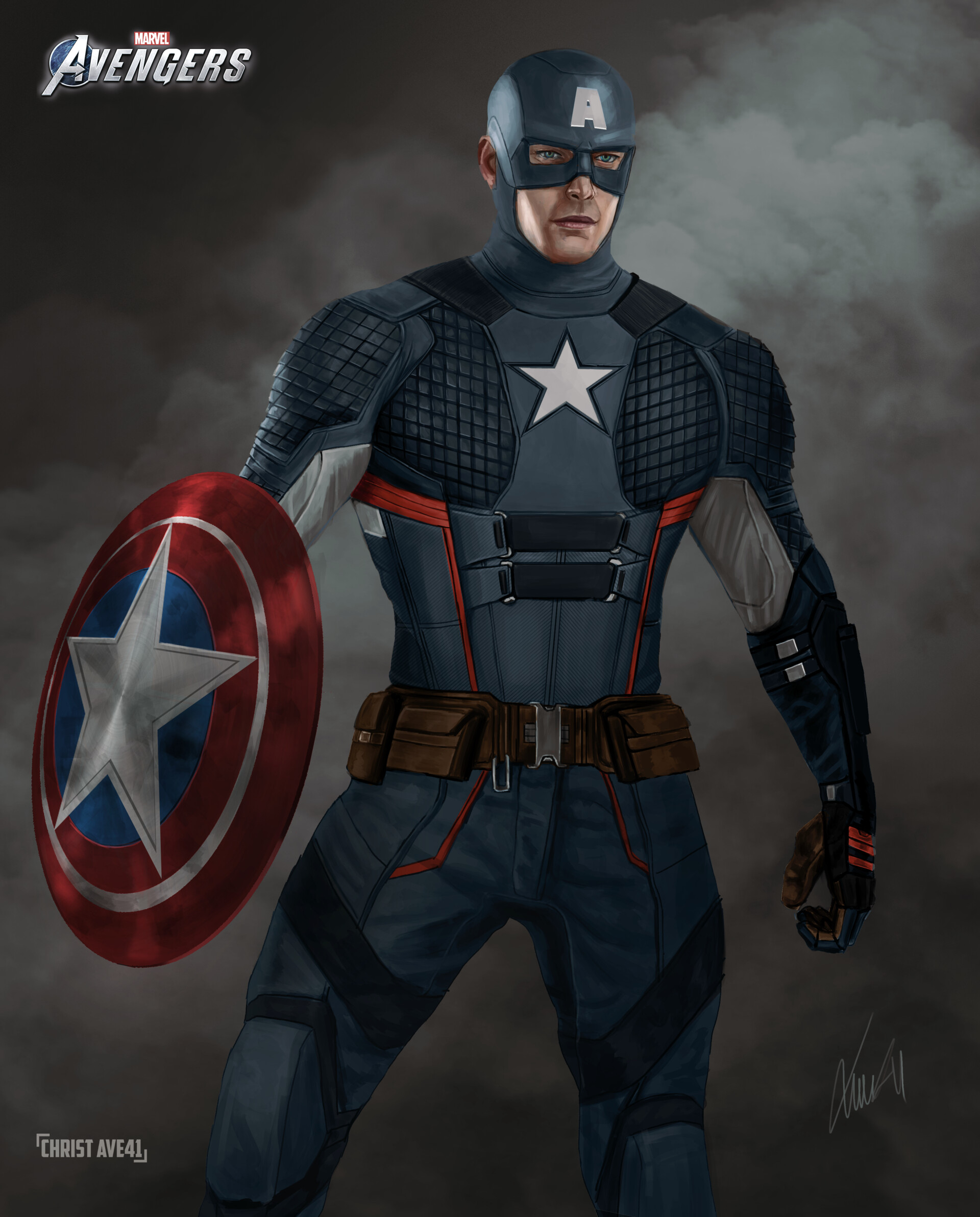 Christ Ave41 - Captain America Marvel's Avengers Fanart