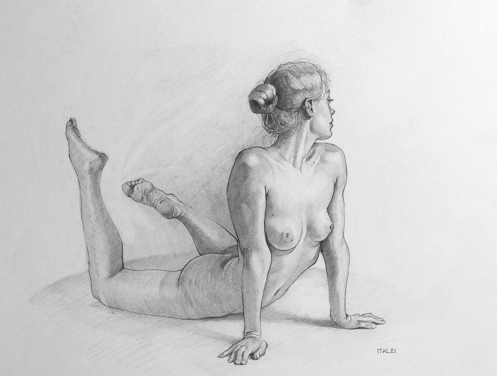 Female nude study