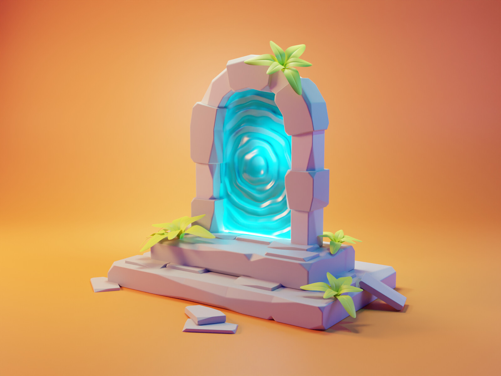 ArtStation Low Poly Portal ArtStation Low Poly Portal