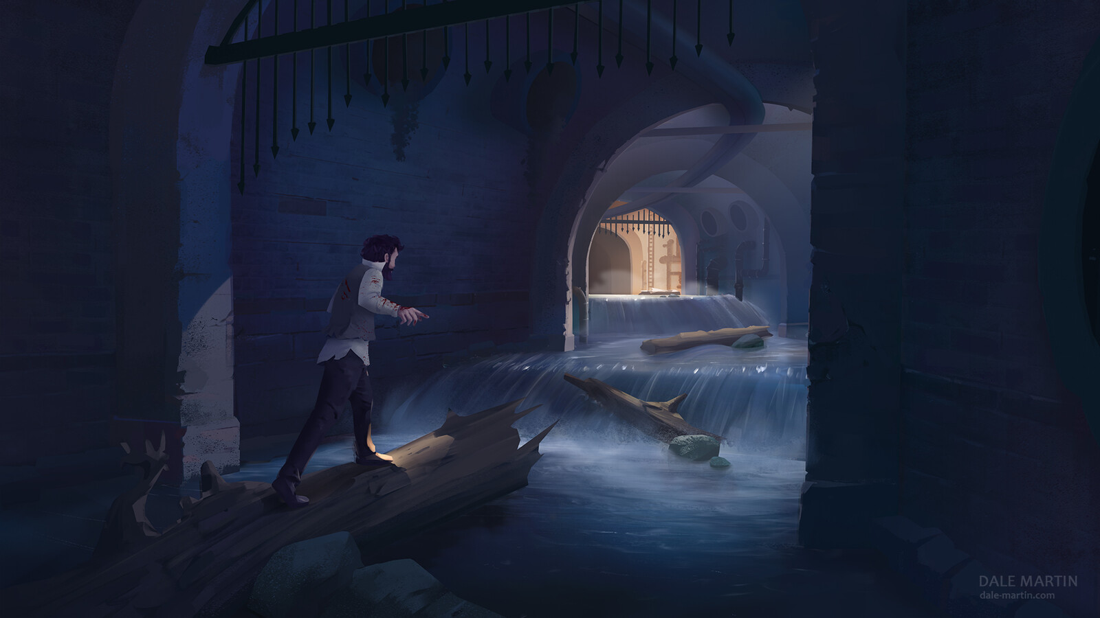 Innsmouth Sewer: Gameplay traversal 