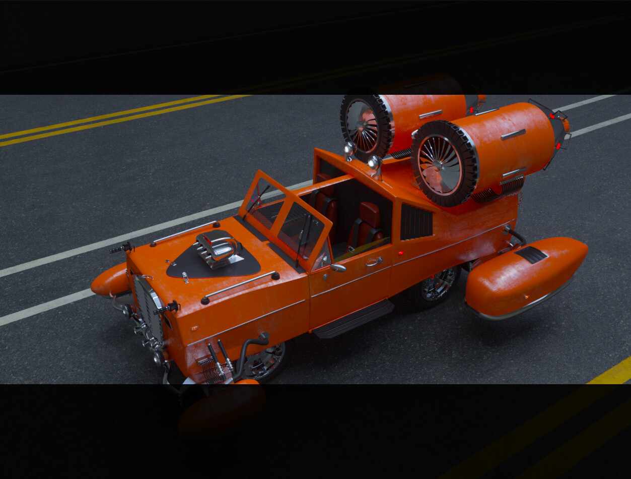 ArtStation - 3D FLYING CAR