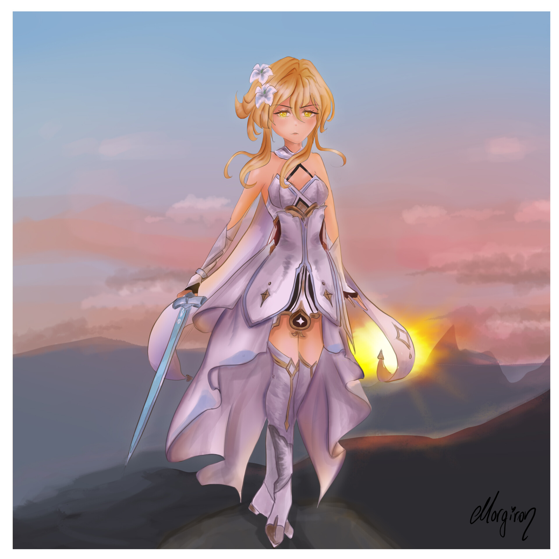 ArtStation Traveler, from Genshin Impact (Lumine)