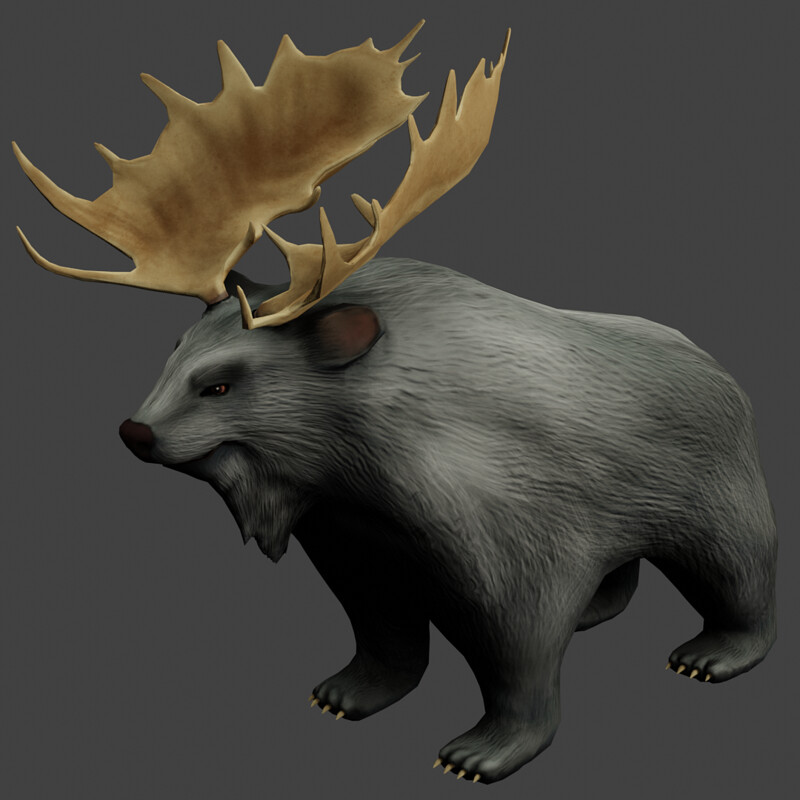 The Broose, The Bear and Moose animal hybrid.
