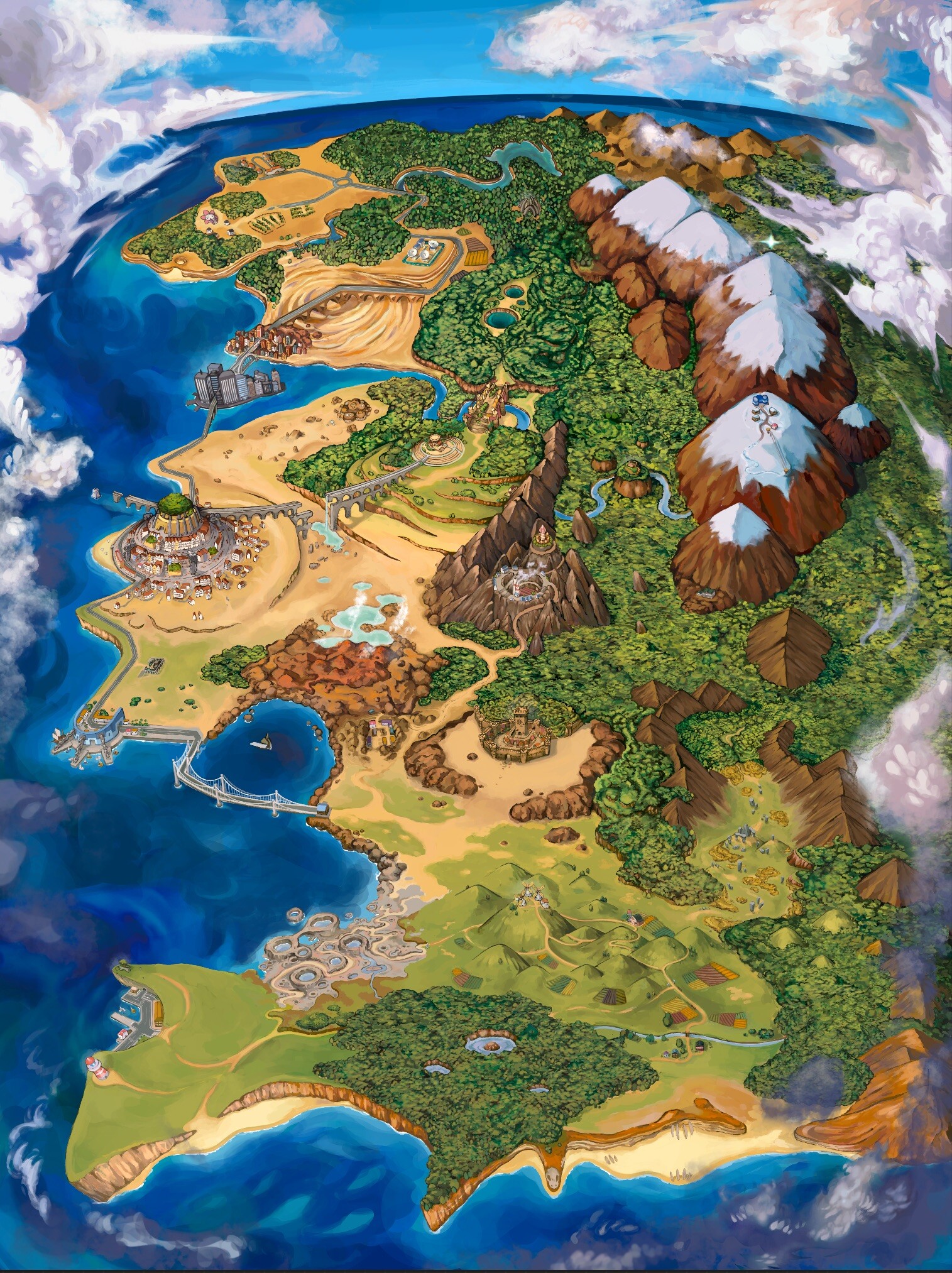 Artstation Pokemon Earth Sky Miros Region Fan Project Artstation Pokemon Earth Sky Miros Region Fan Project