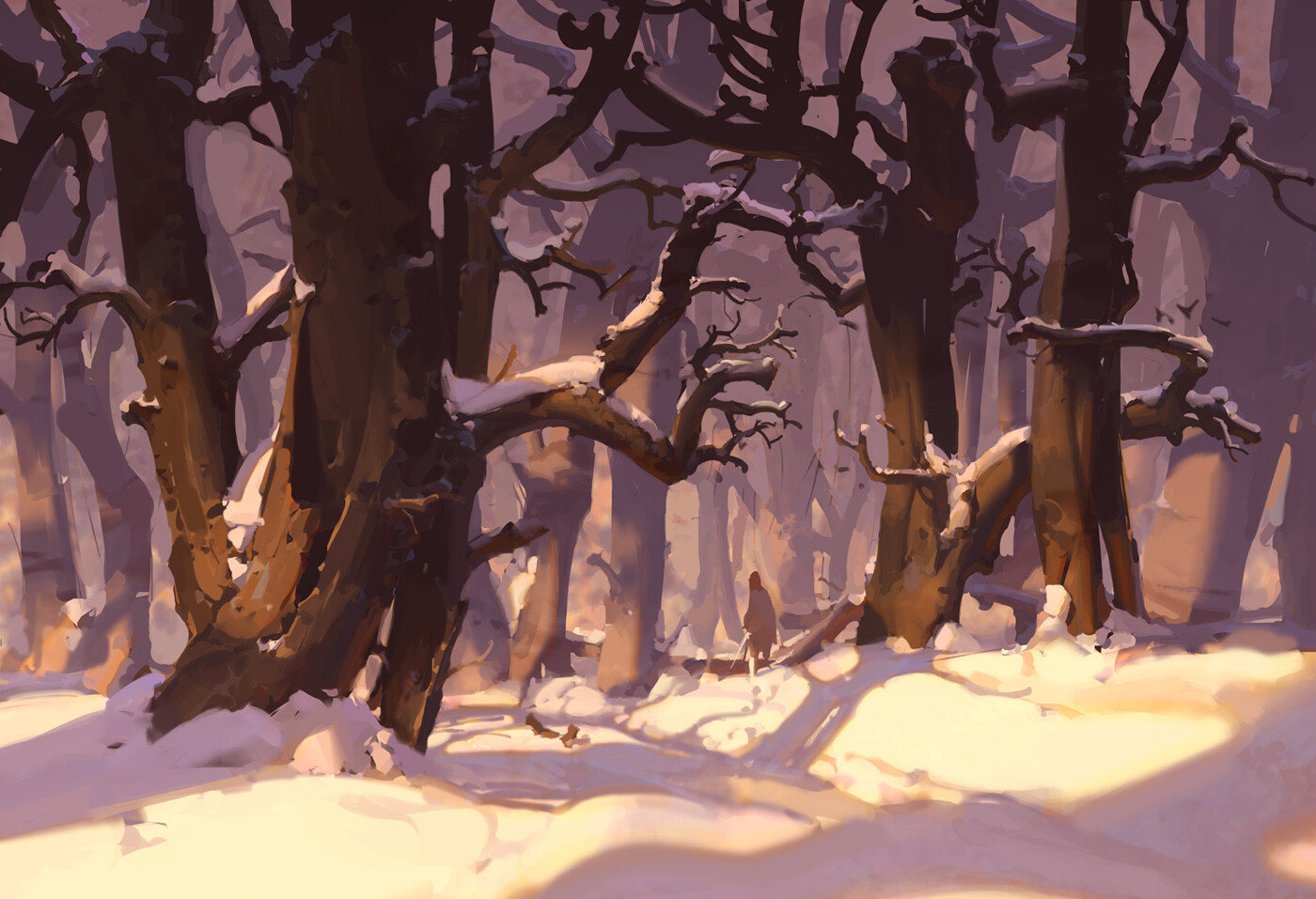 ArtStation - winter forest
