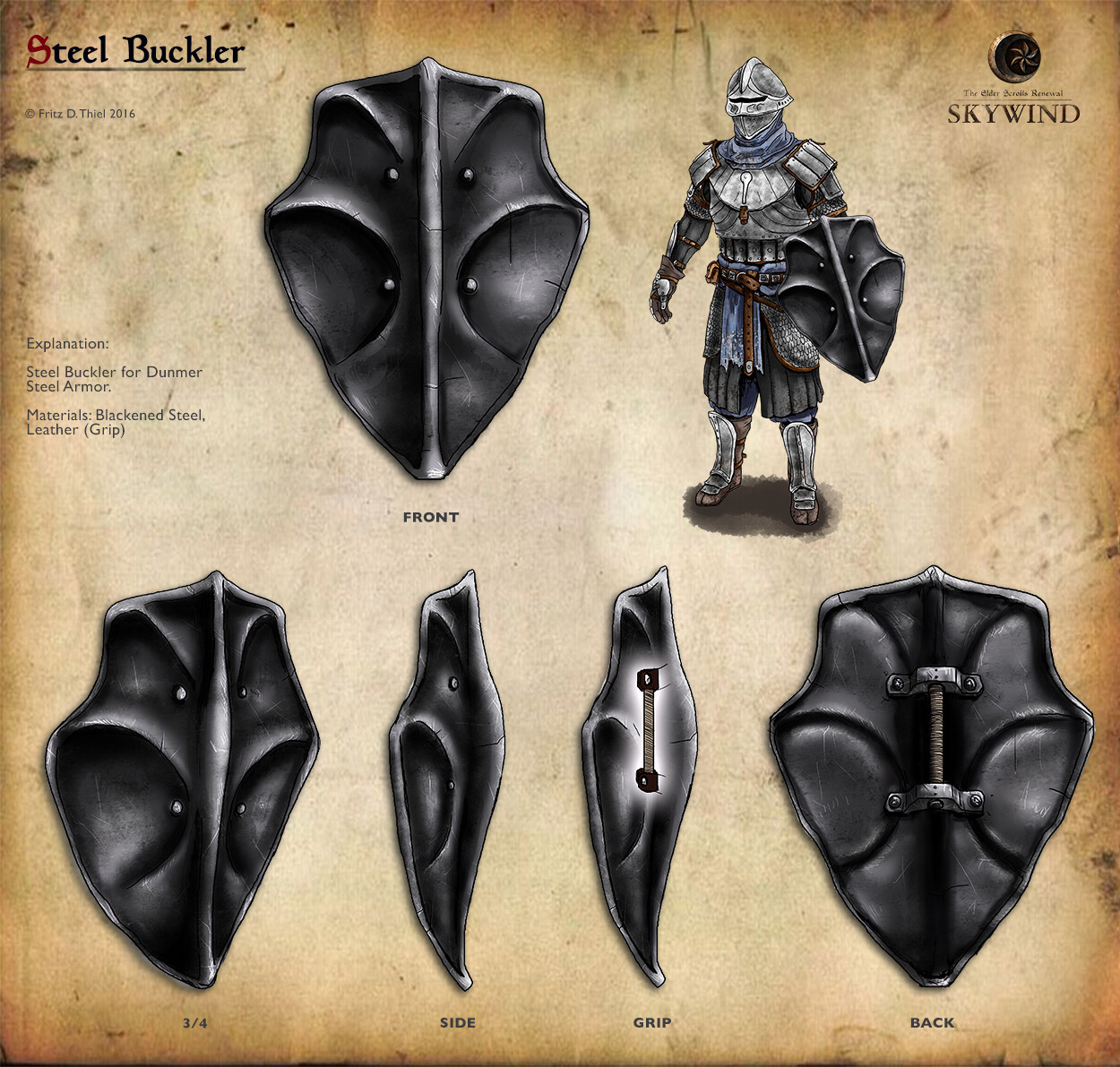 Buckler - Dunmer Steel