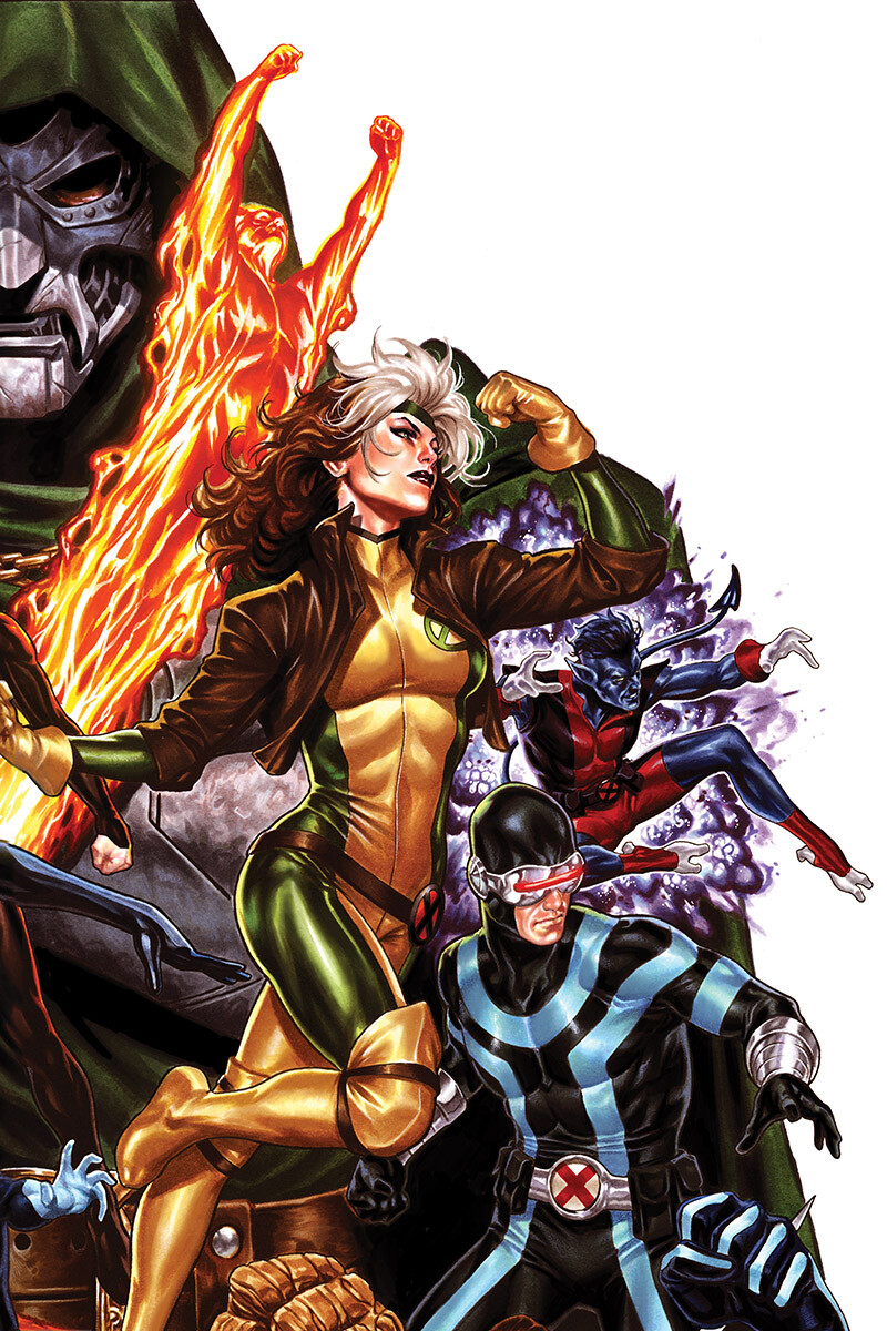 Mark Brooks Xmen/Fantastic Four quadruple cover