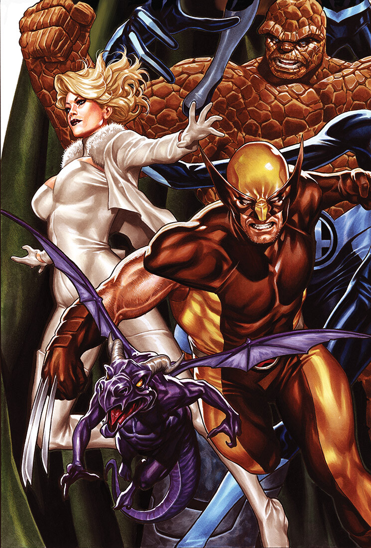Mark Brooks - X-men/Fantastic Four quadruple cover