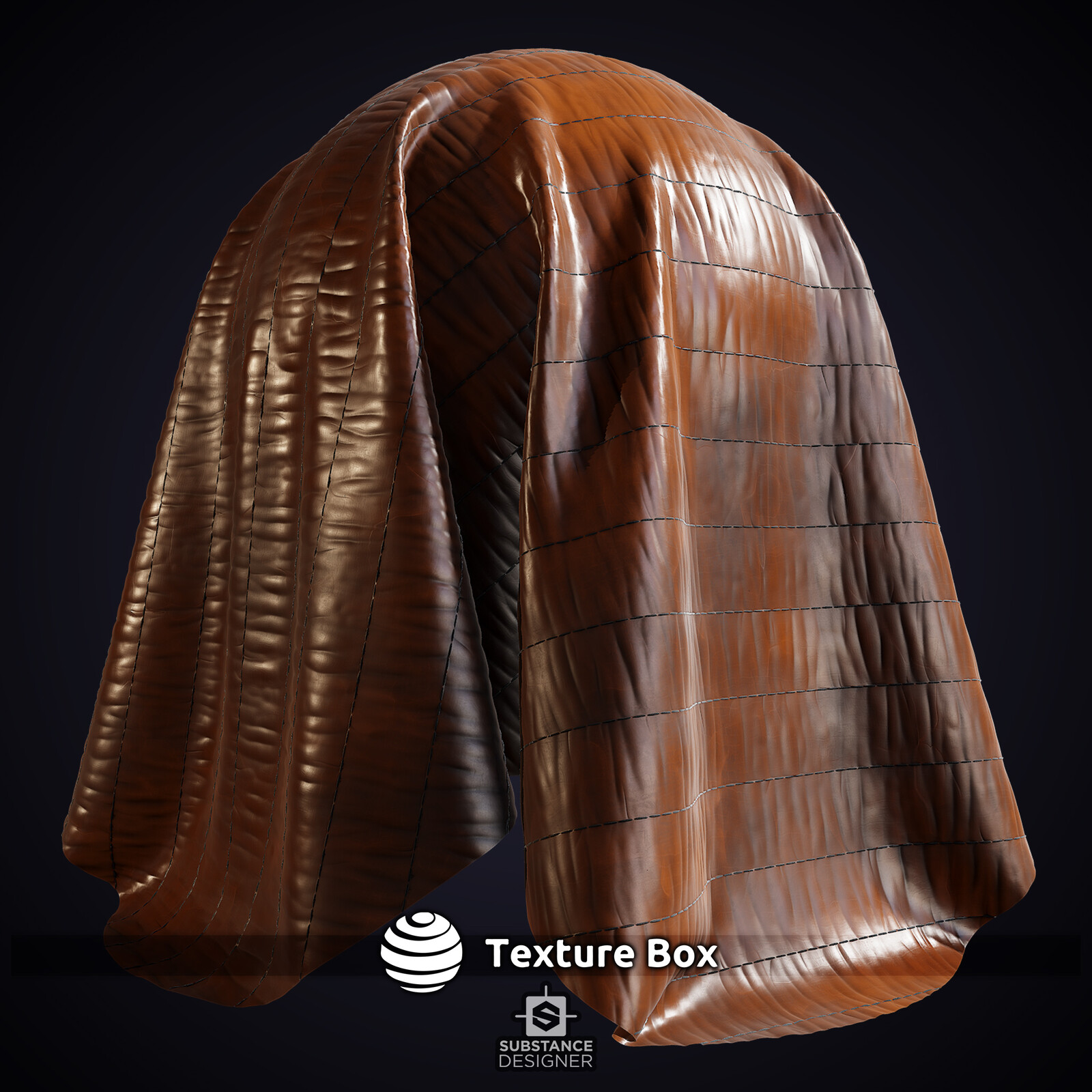 Sewn Leather | %100 Substance Designer | PBR Material