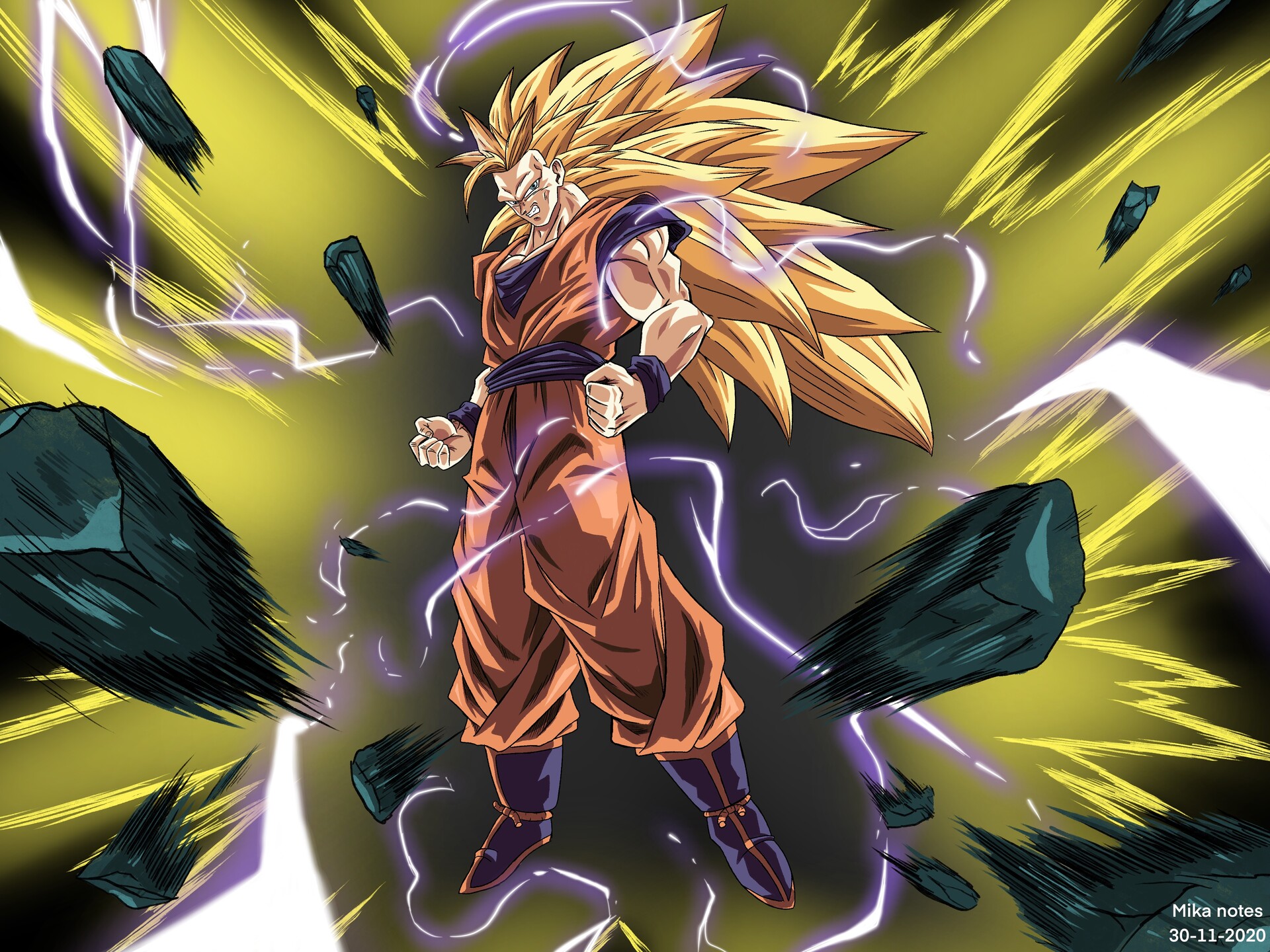 Goku super saiyan 3 HD wallpapers  Pxfuel