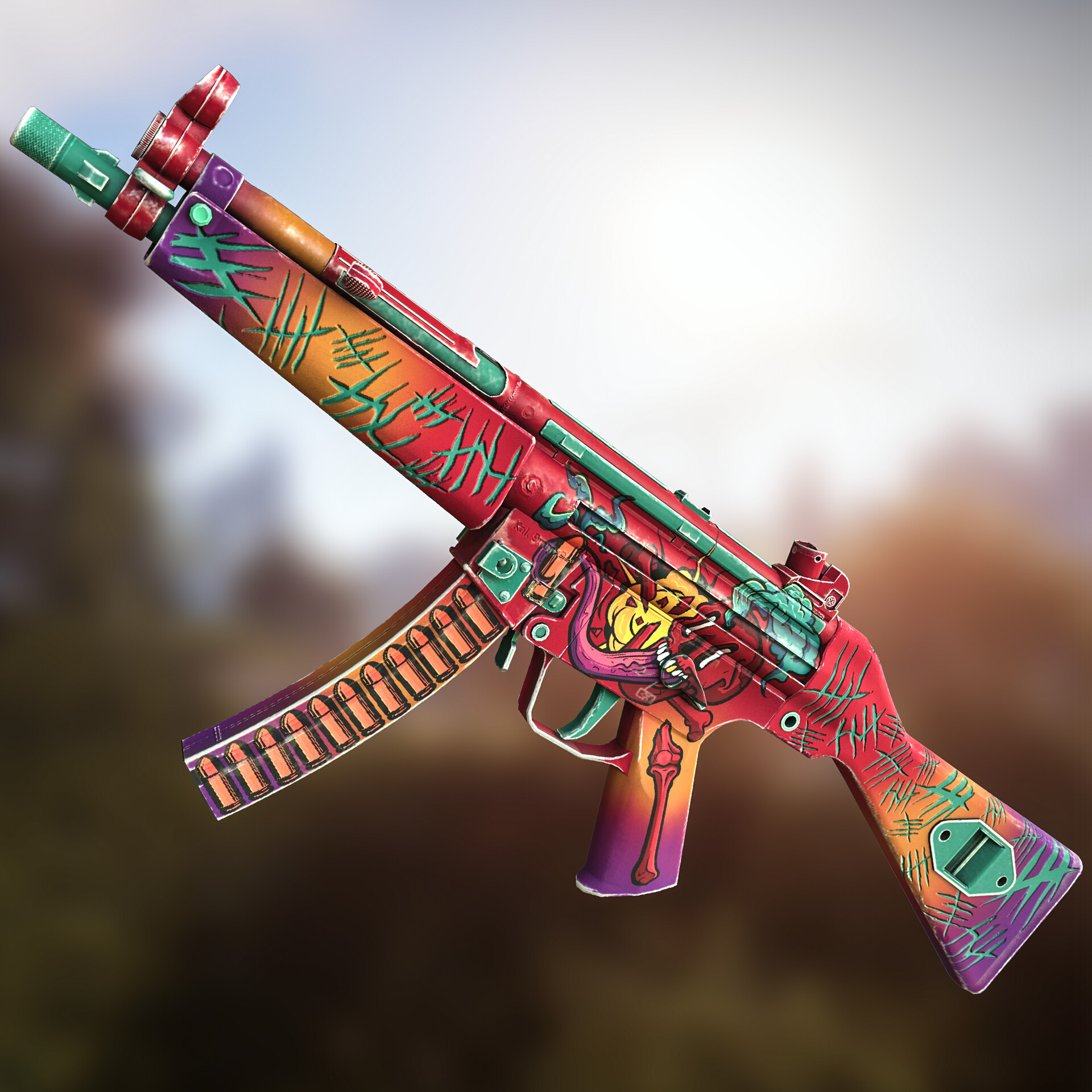 Artstation Mp5 Skull Crusher Twitch Drops Rust Round 7