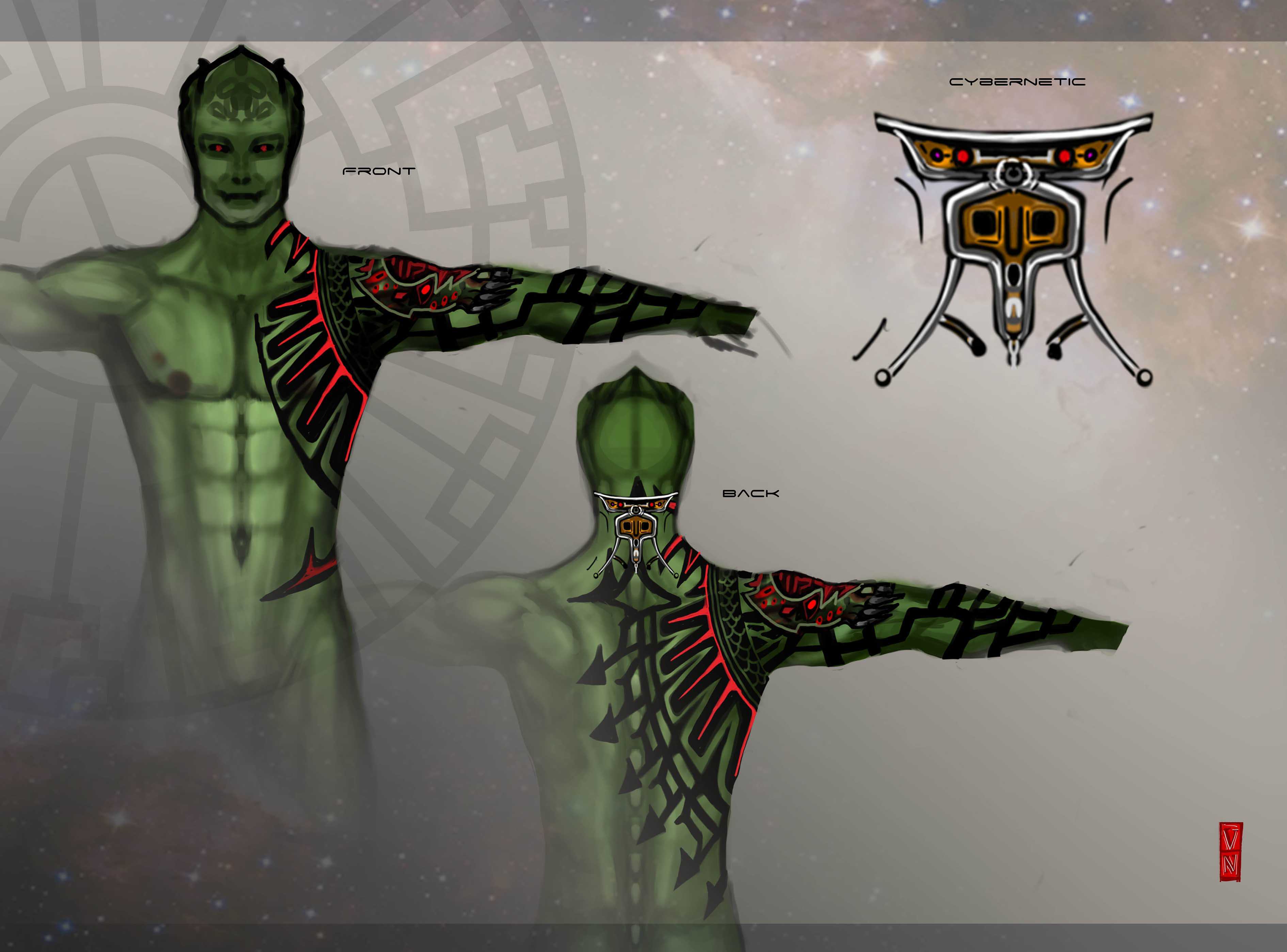 Artstation Damian Bashir Adult Valerie Nelson