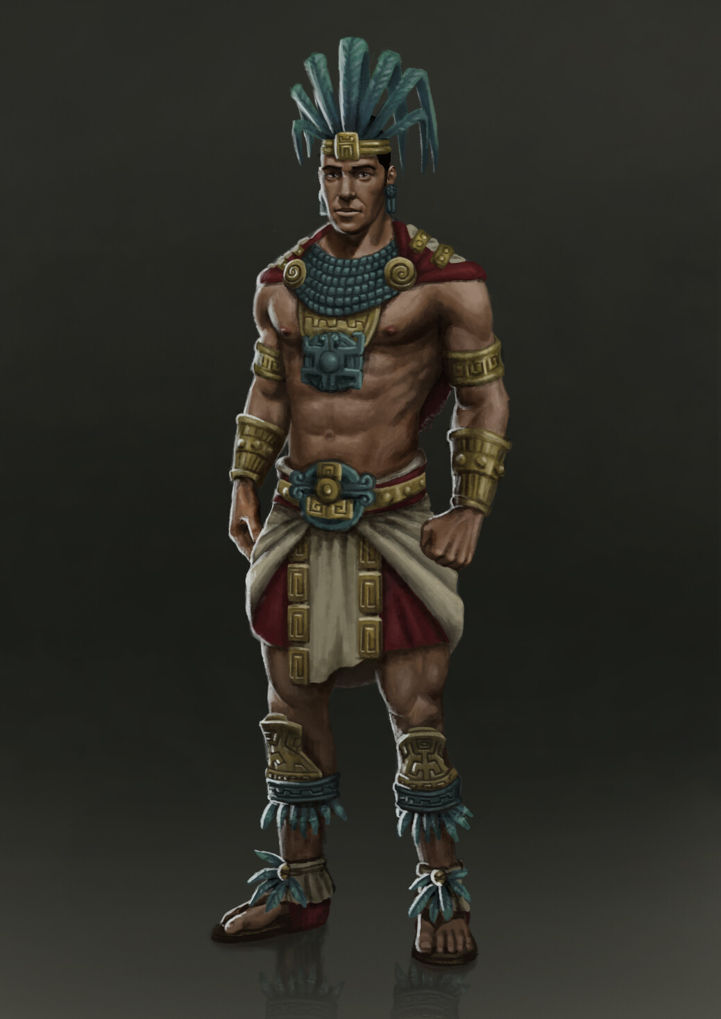 ArtStation - Mayan warrior