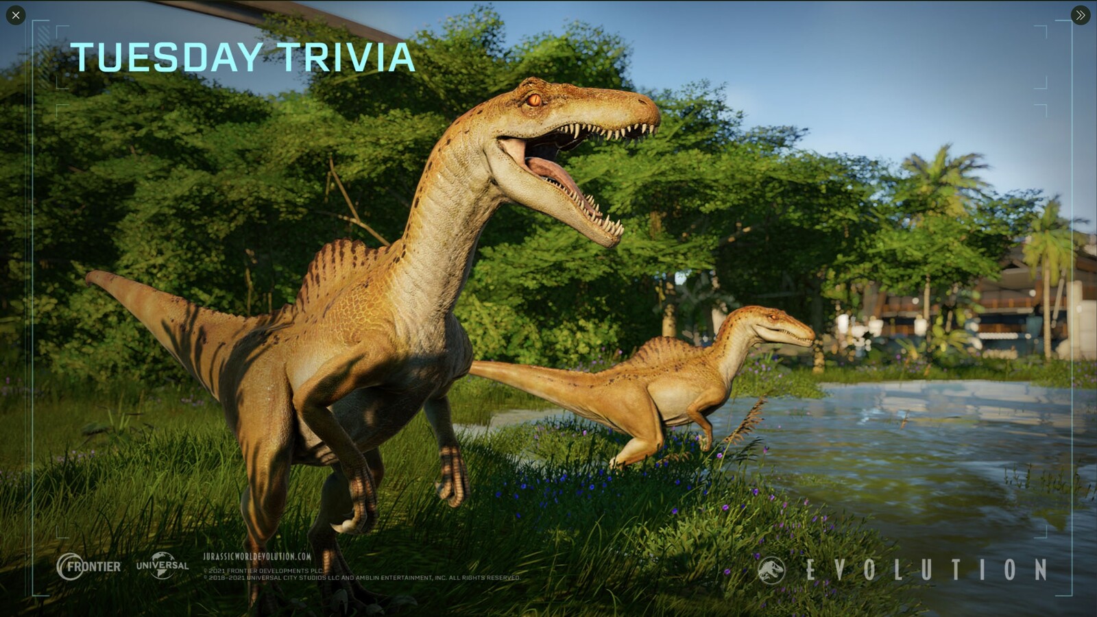 Jurassic World Evolution - Tuesday Trivia Spinoraptor