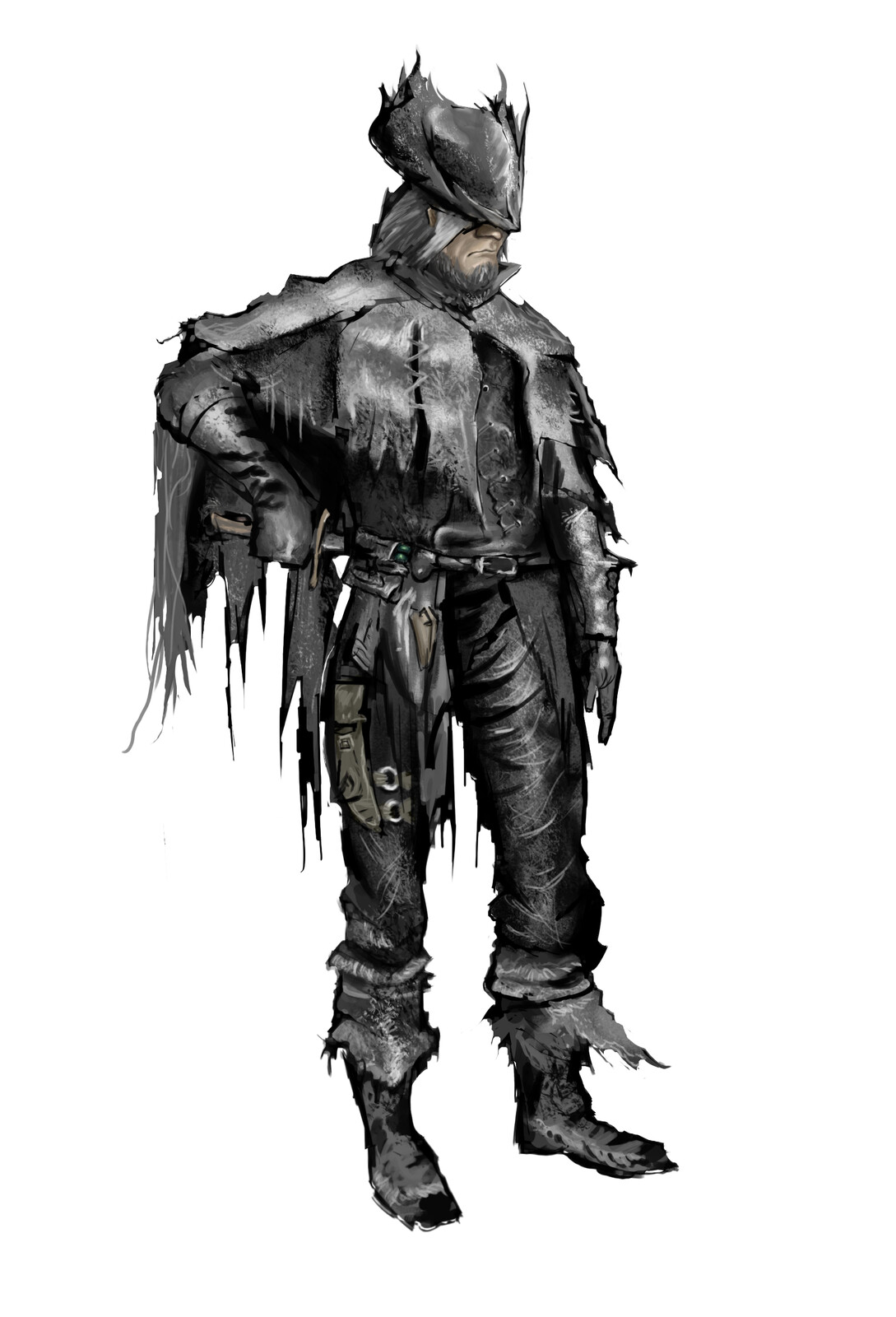A Study I did of an incredible piece of Djura Bloodborne Character Concept Art.