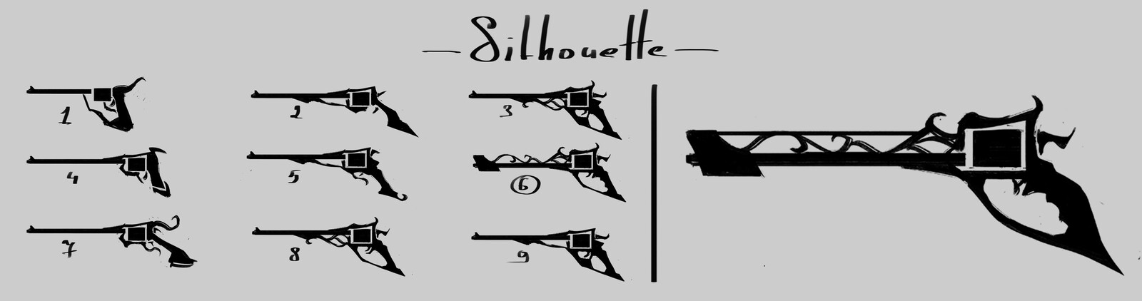 initial silhouette thumbnails