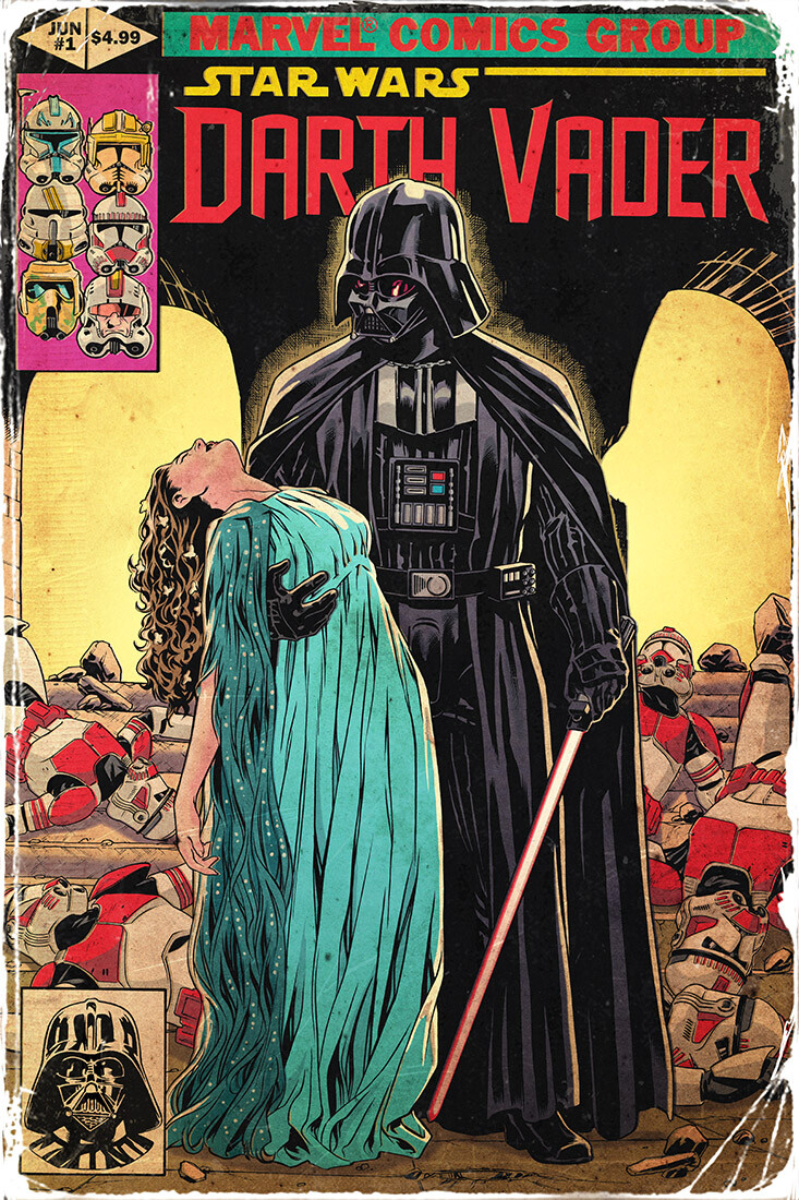 Darth Vader☆Mark Brooks直筆サイン入り限定カバー - SF