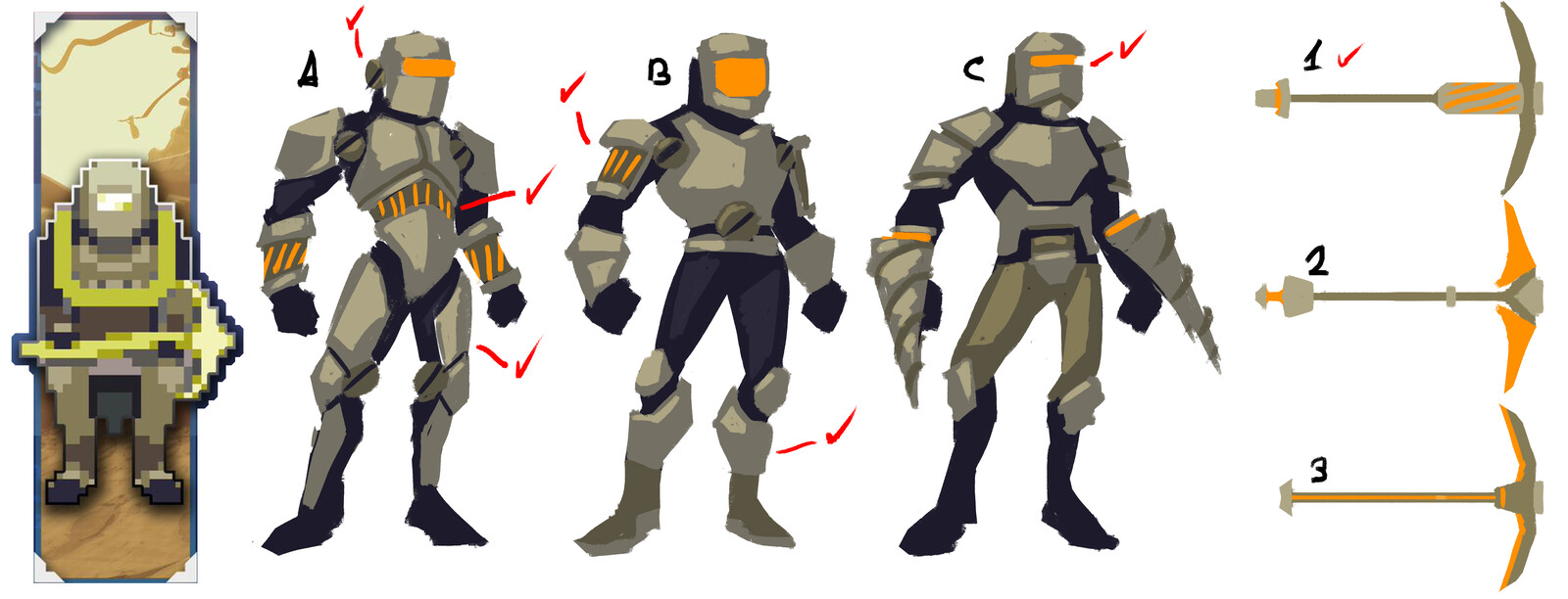the leftmost picture here is the main reference i used for the character design. 
