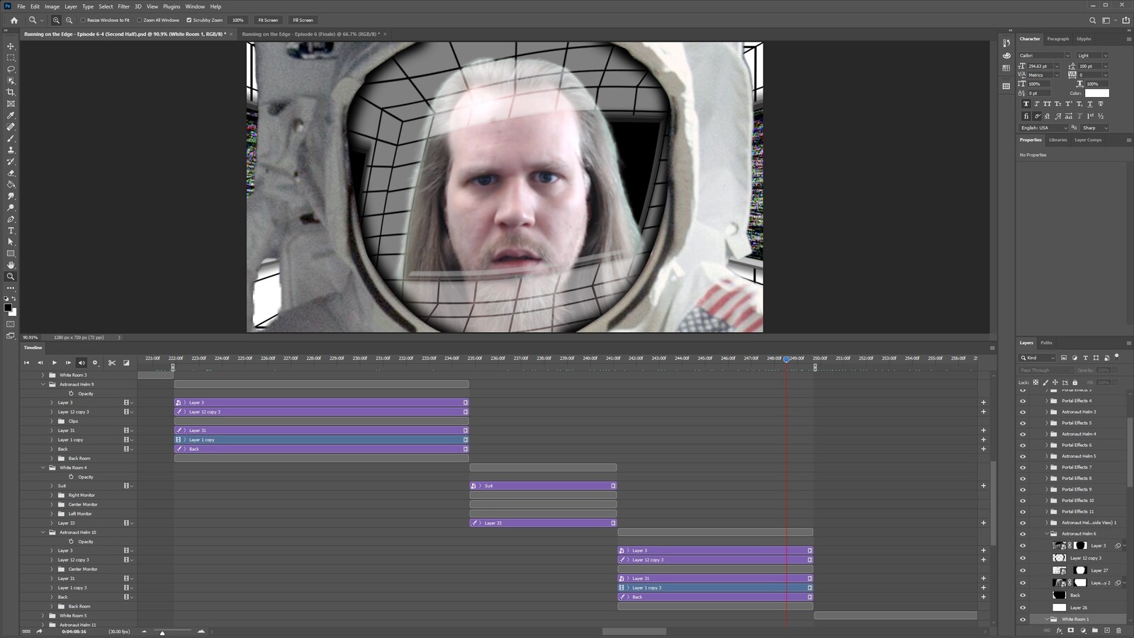 The "2020: A Time Oddity, Part 10" visual effect within Photoshop video editor