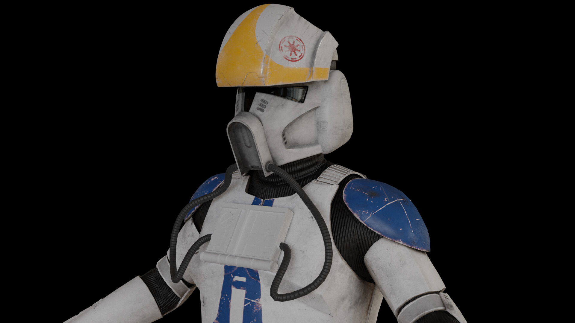 Clone pilot armor top