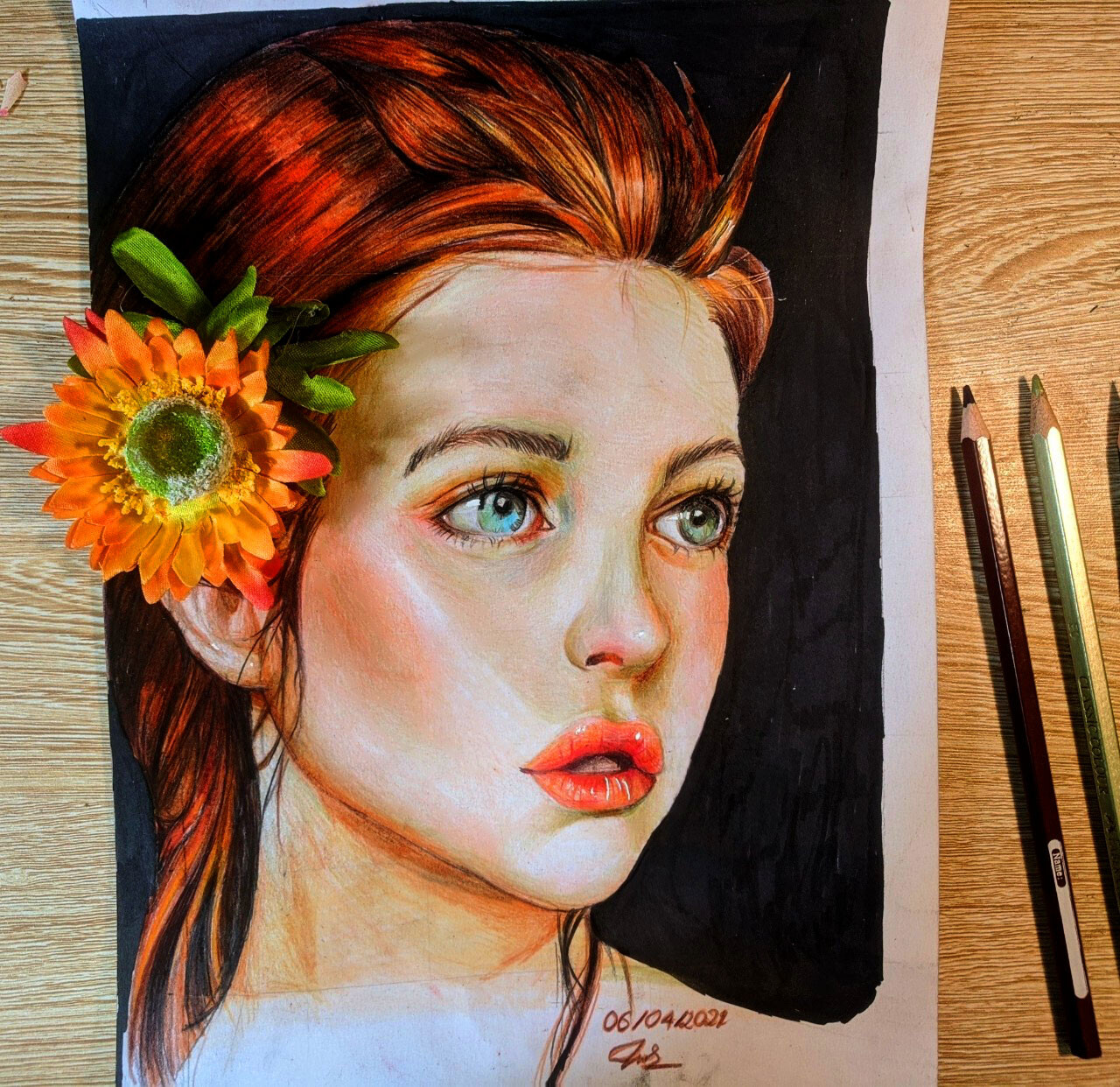 How to draw a portrait with coloured pencils - Artists & Illustrators