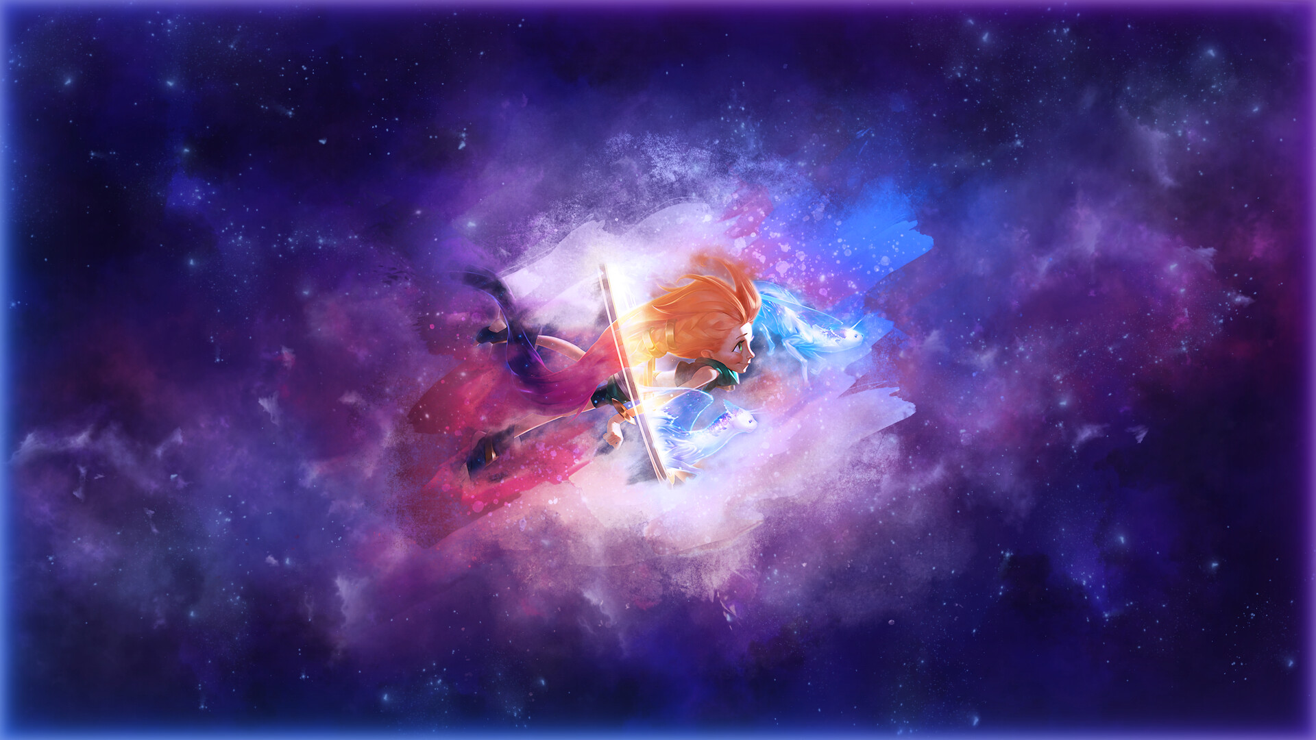 ArtStation - LoR Zoe Space Wallpaper | Splash Edit