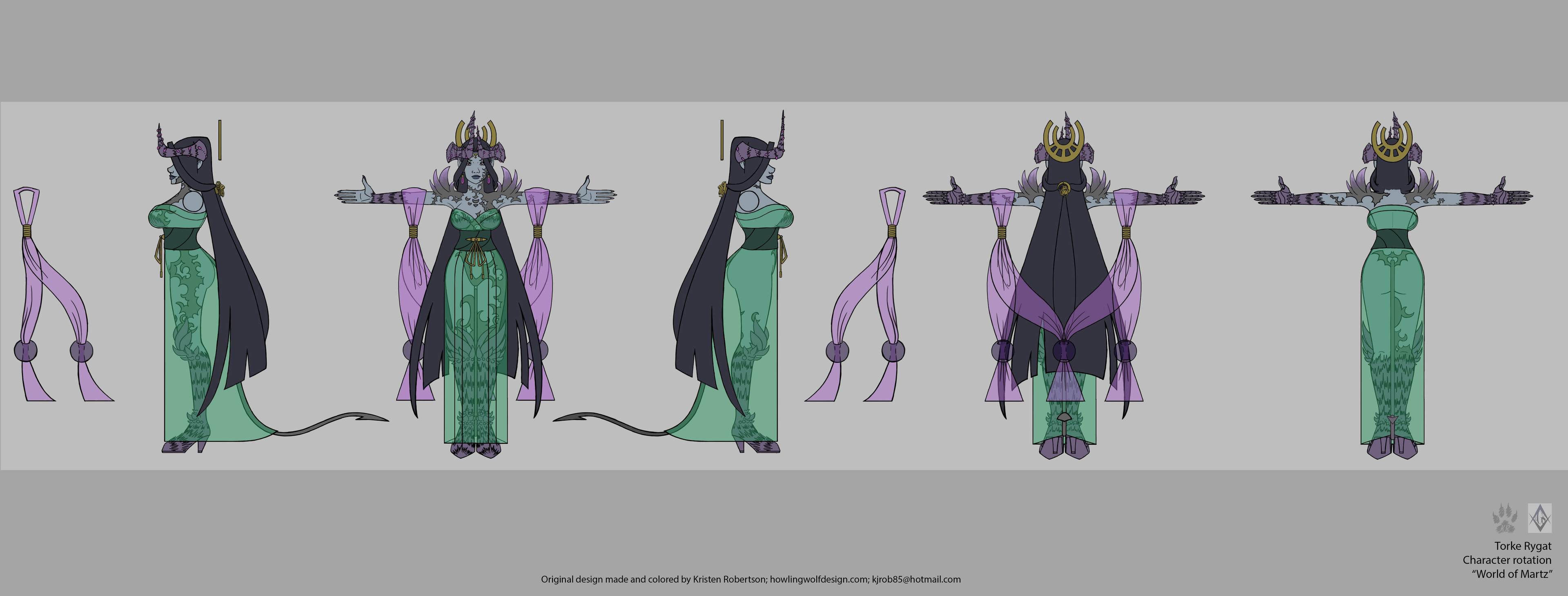 Here is the 3D CG rotation for our Overlady. Prepped and ready for modeling!
