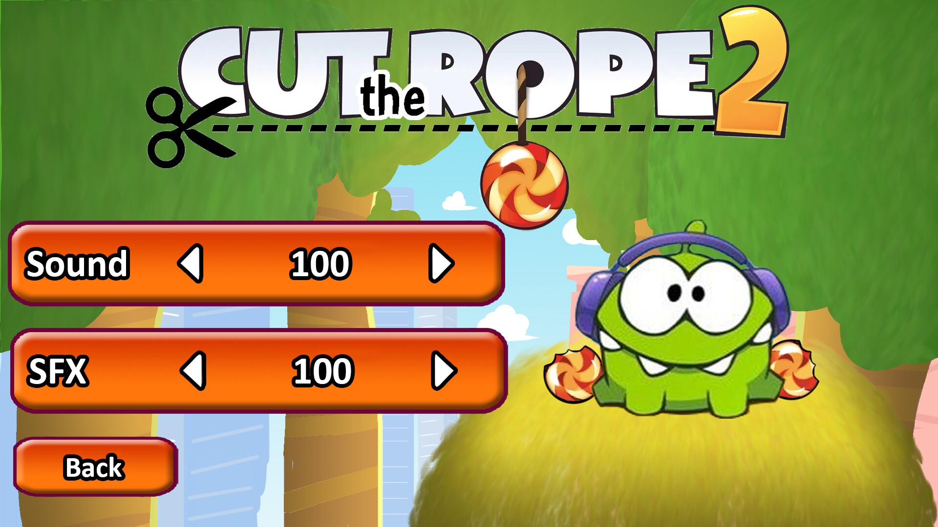 Alexandre Roblin - UI/UX Cut The Rope 2 on PC