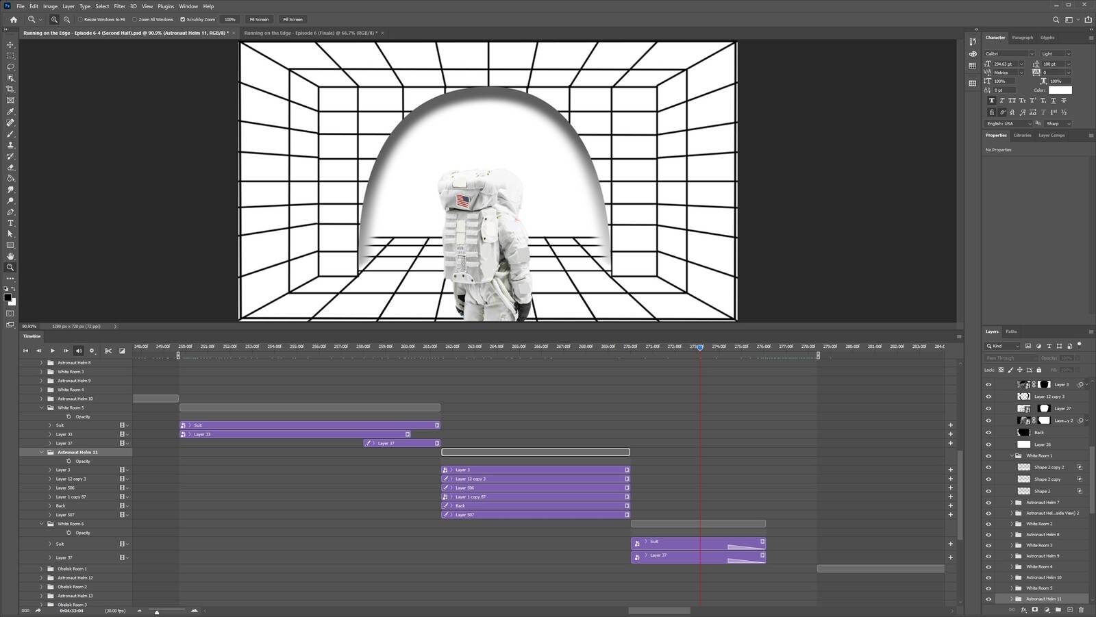 The "2020: A Time Oddity, Part 11" visual effect within Photoshop video editor