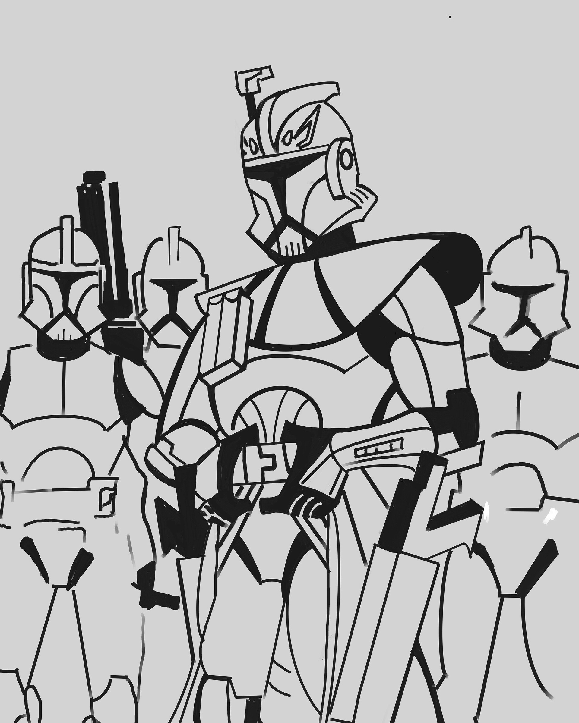 Star Wars Clone Wars Arc Trooper Coloring Pages