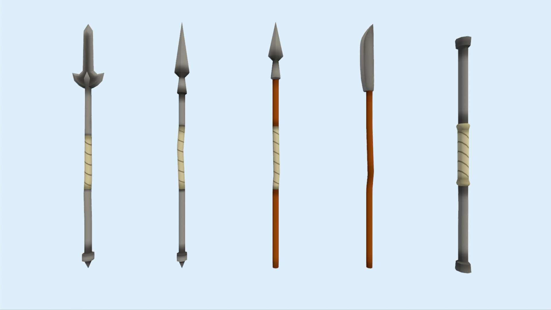 types of melee weapons