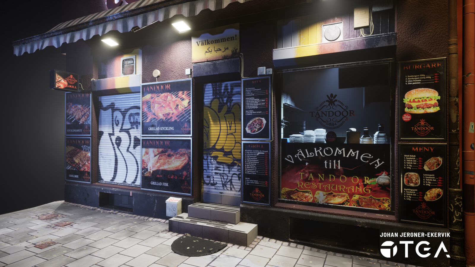 This is a fast food restaurant just next to my apartment.