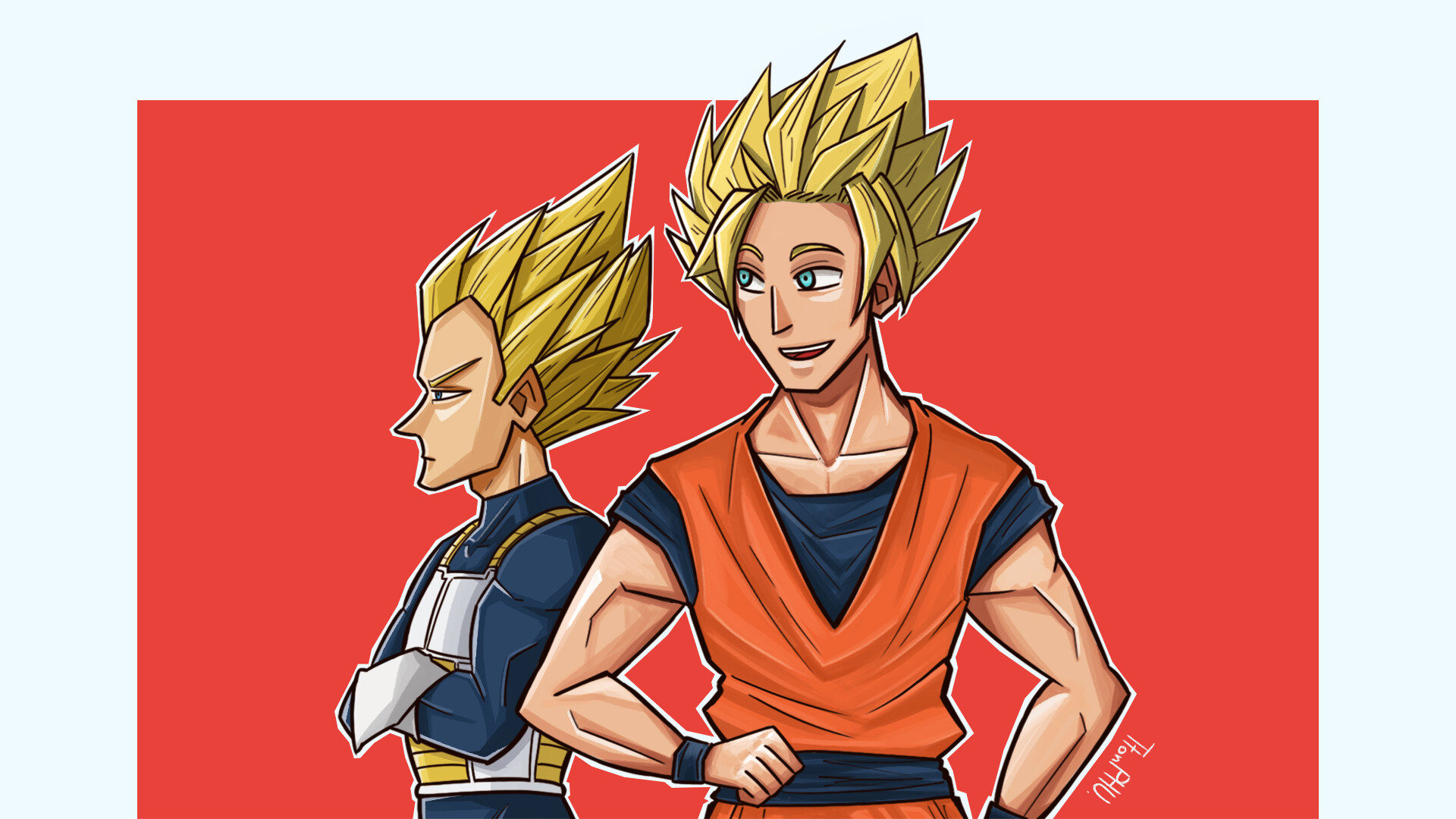 Goku e Vegeta - Dragon Ball Z ™